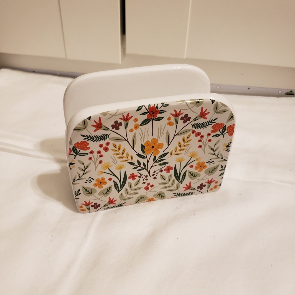 Floral Ceramic Napkin Holder